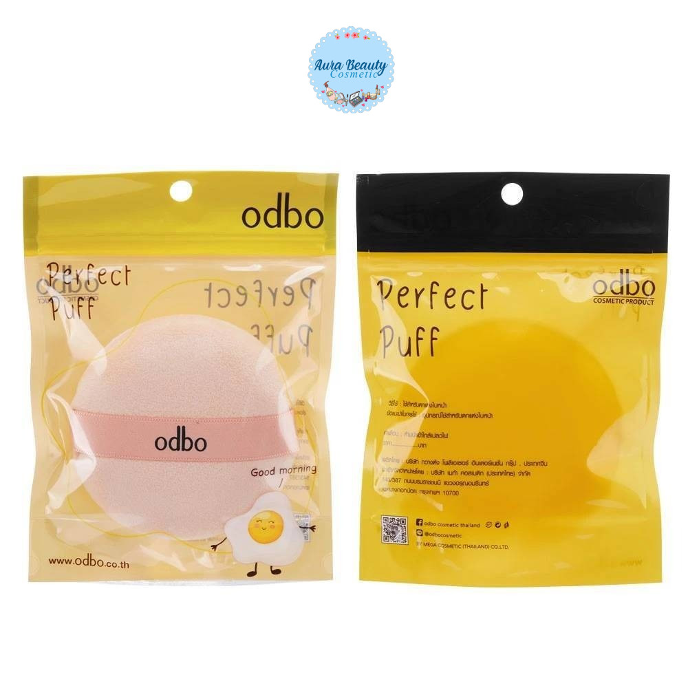 🔹 OD843 Odbo Perfect Puff Beauty Toon โอดีบีโอ เพอร์เฟค พัฟ บิวตี้ ทูล พัฟเเต่งหน้า ใช้ทาเเป้ง เกลี่ยเเป้ง