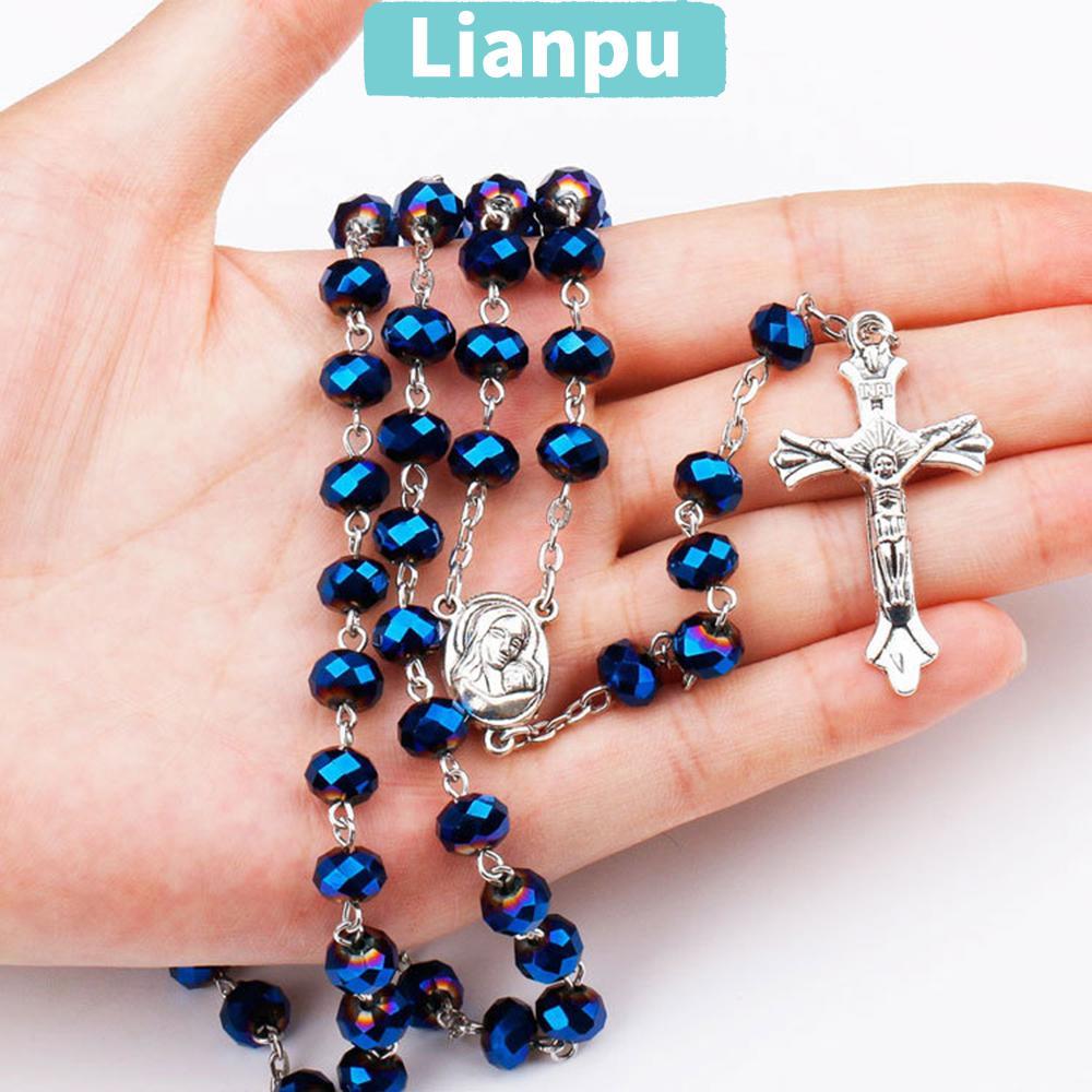 LIANPU 1 PC คาทอลิกสร้อยคอชุดสร้อยคอจี้หลากหลายรูปแบบ