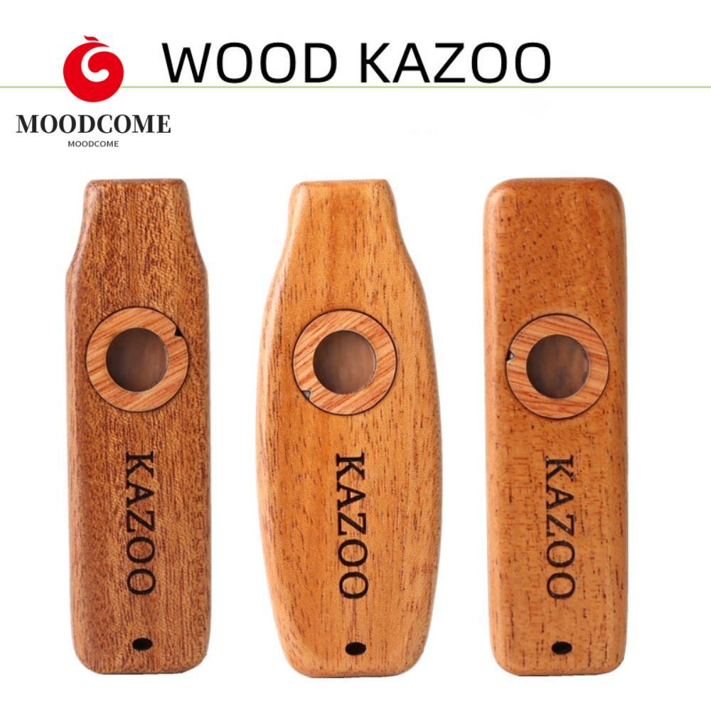 MOODCOME ไม้ Kazoo, ไม้พร้อมเชือกเส้นเล็กน้ําหนักเบารองรับ Kazoo, Professional Perforce Instruments 