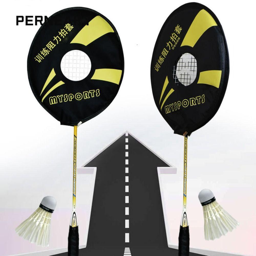 ปลอก Racquet PERNEAKY, อุปกรณ์เสริมการฝึกอบรมไม้แบดมินตันความต้านทาน, ข้อมือผ้าใบมืออาชีพเสริมสร้างความแข็งแรงออกกําลังกาย