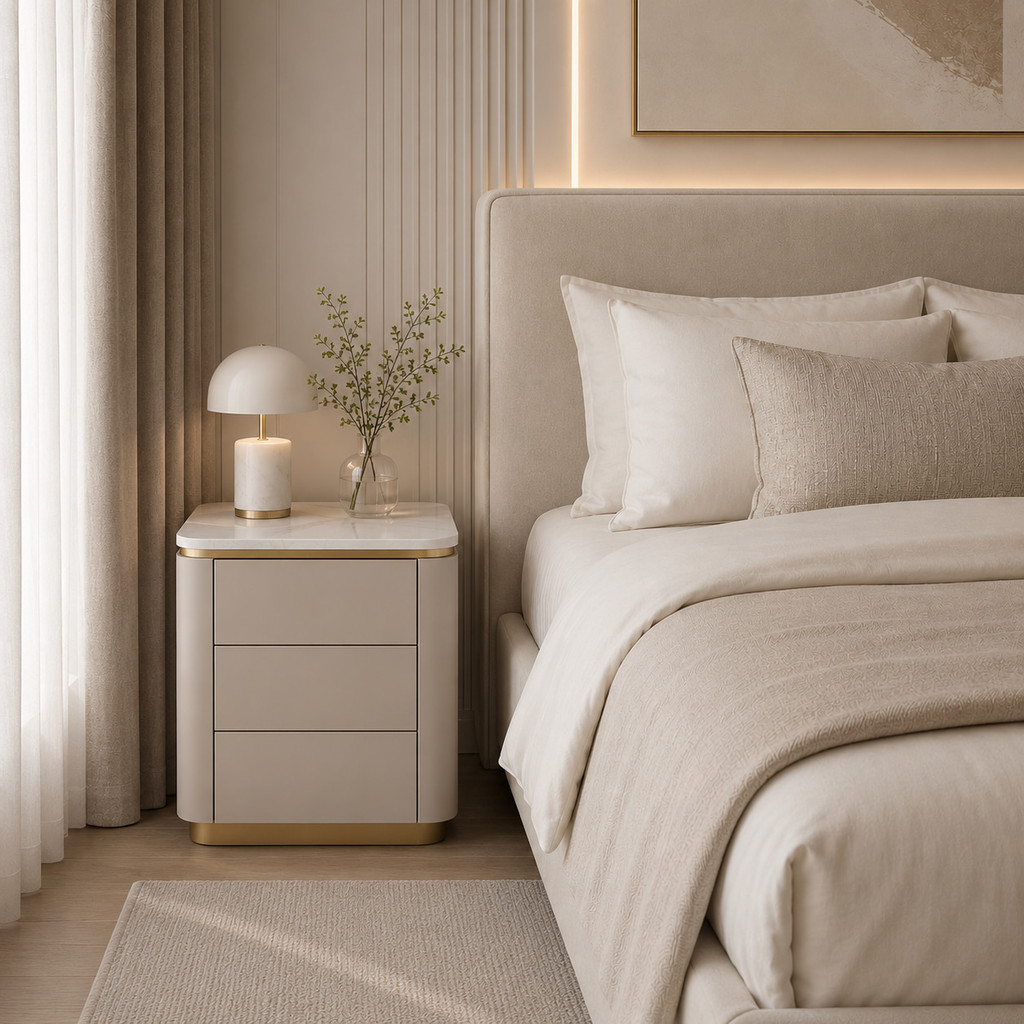 SB Design Square ตู้ข้างเตียง รุ่น Xatori สีเทา (50x40x56 ซม.) แบรนด์ DESIGN & DECOR