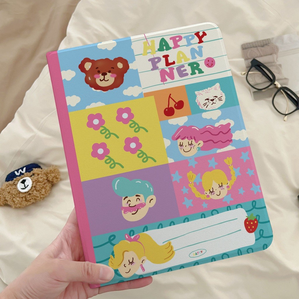 🌼ออกให้ 24 ชม🌼 เคสไอแพด For iPad air6 Gen11 Air 3 4 5 air7 cute notebook เคส Gen9/8/7 MINI7/6/5/4 Case iPad pro11 2024