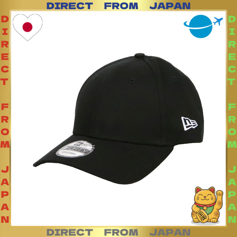 【DIRECT FROM JAPAN】[New Era] Solid Color Cap NewEra 9FORTY with 99HeadwearShop Sticker Unisex Baseball Cap Side Logo Black (Parallel Import)