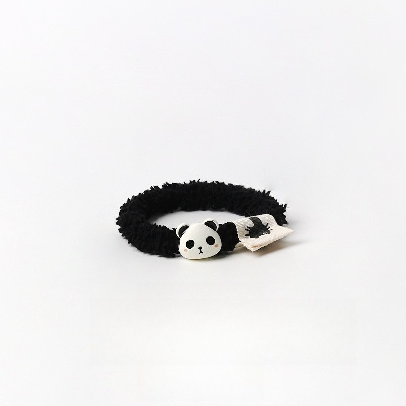 กิ๊บผมแหวนขนาดเล็ก สไตล์แพนด้าสีดำ 5 ชิ้น สำหรับตกแต่งทรงผมและสวมใส่ได้อย่างสะดวกสบาย - รูปที่ 4