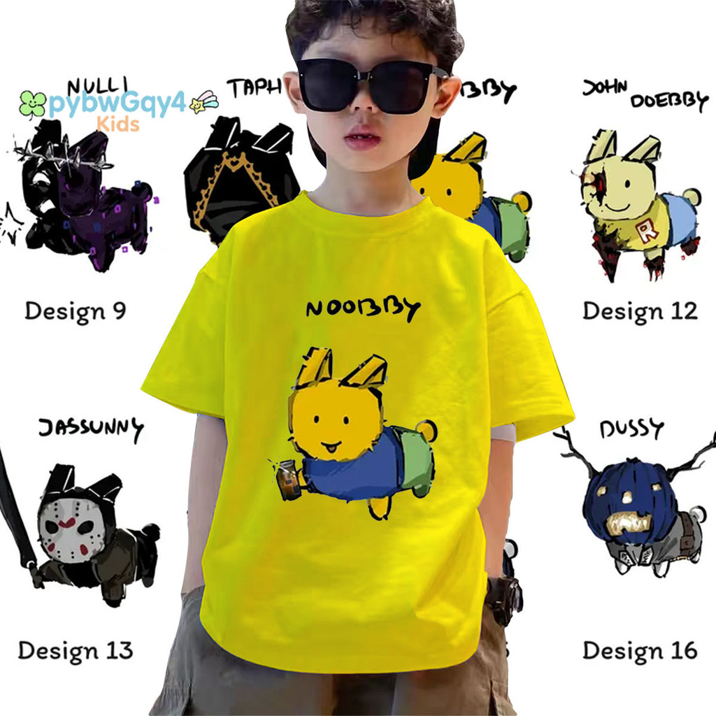 Roblox Kids T-Shirt | c00lkidd Shedletsky Blame John Gubby Forsaken Two Time 1x1x1x1 007n7 | Cotton 