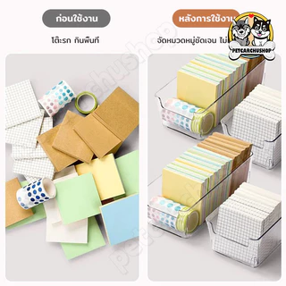 กล่องจัดระเบียบโต๊ะ กล่องแบ่งช่องในลิ้นชัก กล่องจัดระเบียบ กล่องเก็บอุปกรณ์เครื่องเขียน เก็บเครื่องสำอางค์