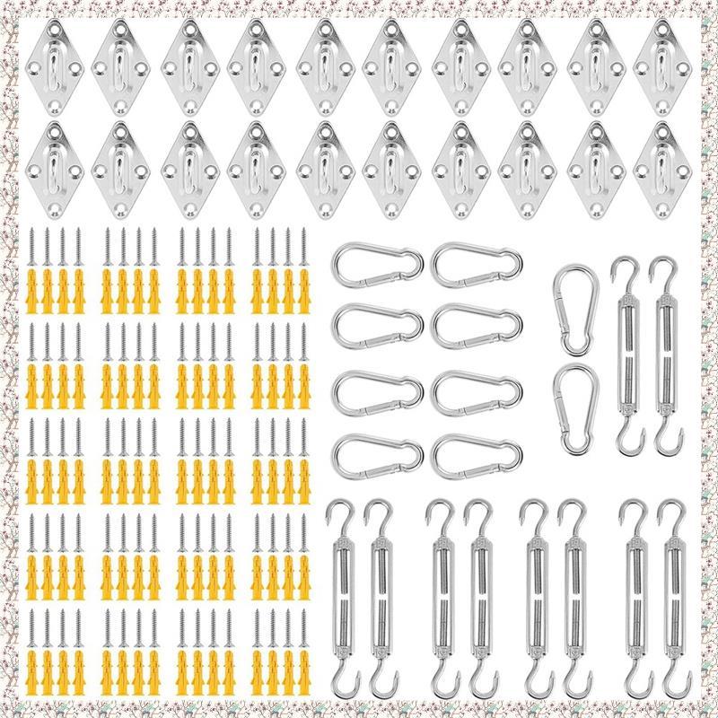 [kjyxgsncsjxsm] ชุดยึด Sail Shade Sun Shade ชุดฮาร์ดแวร์ 6 นิ้วสําหรับสามเหลี่ยมสี่เหลี่ยมผืนผ้า Sun