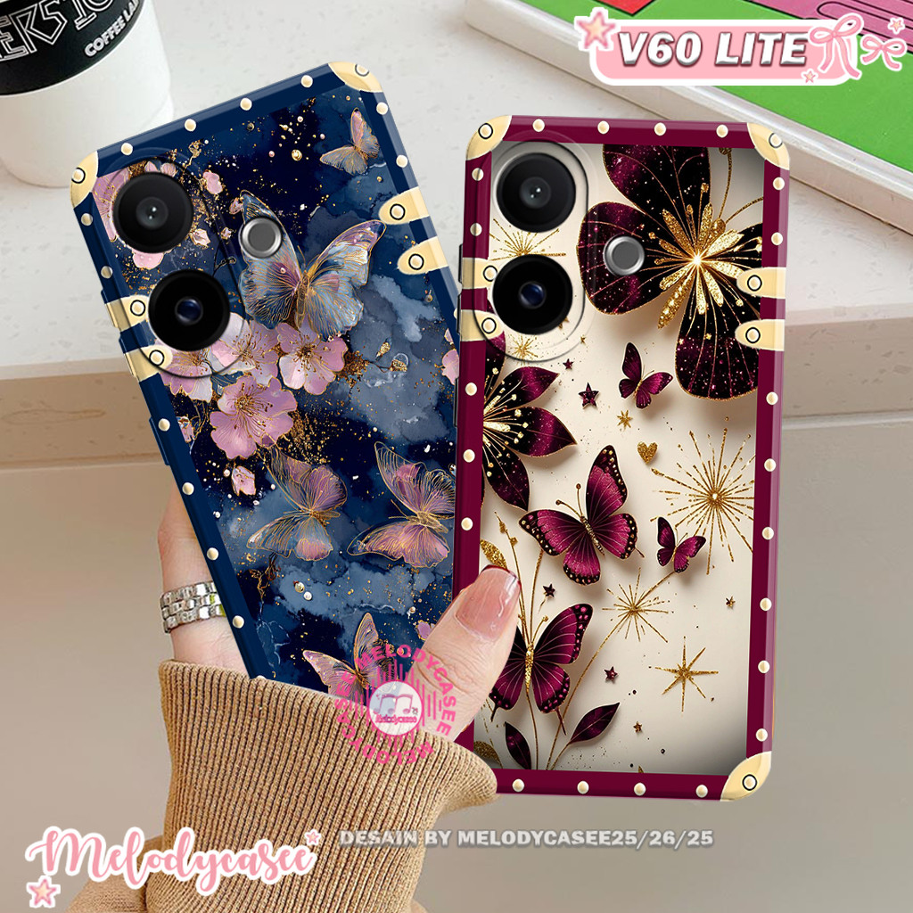 Vivo V60 Lite / V50 Lite / V40 Lite Softcase - Procamera Flex Casing - Floral Motif Case