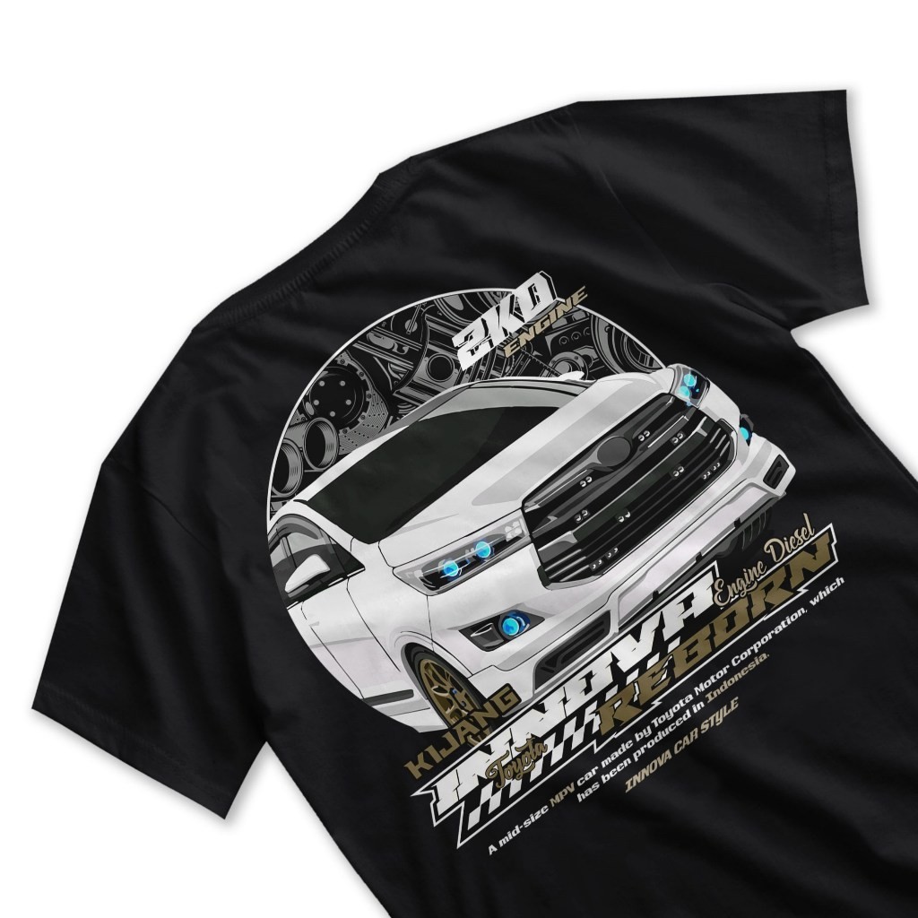 Toyota Innova Reborn 2kd Engine Diesel Tshirt เสื้อไมโครไฟเบอร์