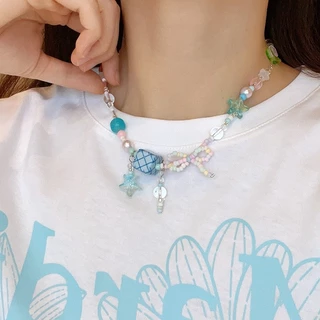 สร้อยคอ necklace สไตล์เกาหลี y2k แฟชั่น หวาน ins จี้โบว์ ดาว น่ารัก Christmas ของขวัญ สำหรับผู้หญิง ส่งเร็ว COD