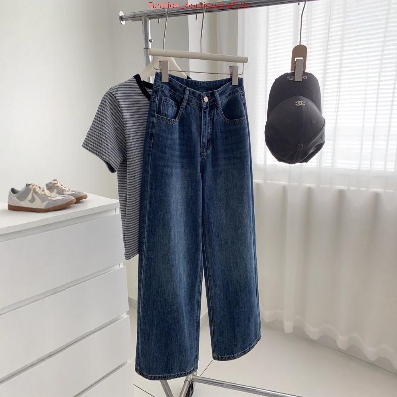 PTJ30236 Bubble Barrel Mid-rise กางเกงยีนส์ PROMTHONG