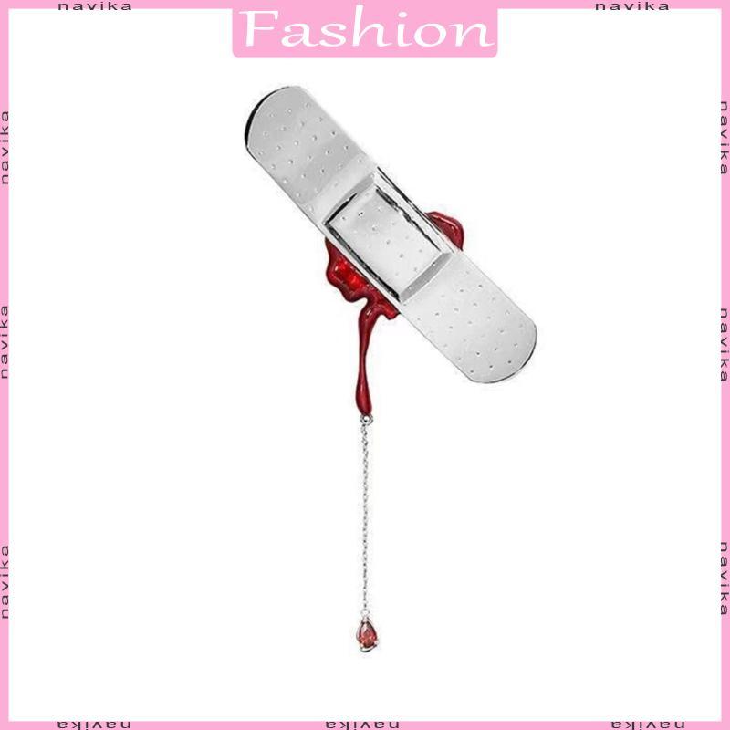 จำลอง Band-Aid โลหะ พู่เข็มกลัดเคลือบ สำหรับกระเป๋าเป้และคอปก