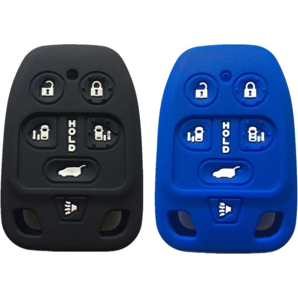 Key Fob สําหรับ Honda Odyssey: 2 ชิ้น 6 ปุ่มซิลิโคนกุญแจรถ Protector Fit สําหรับ 2011 2012 2013 Hond