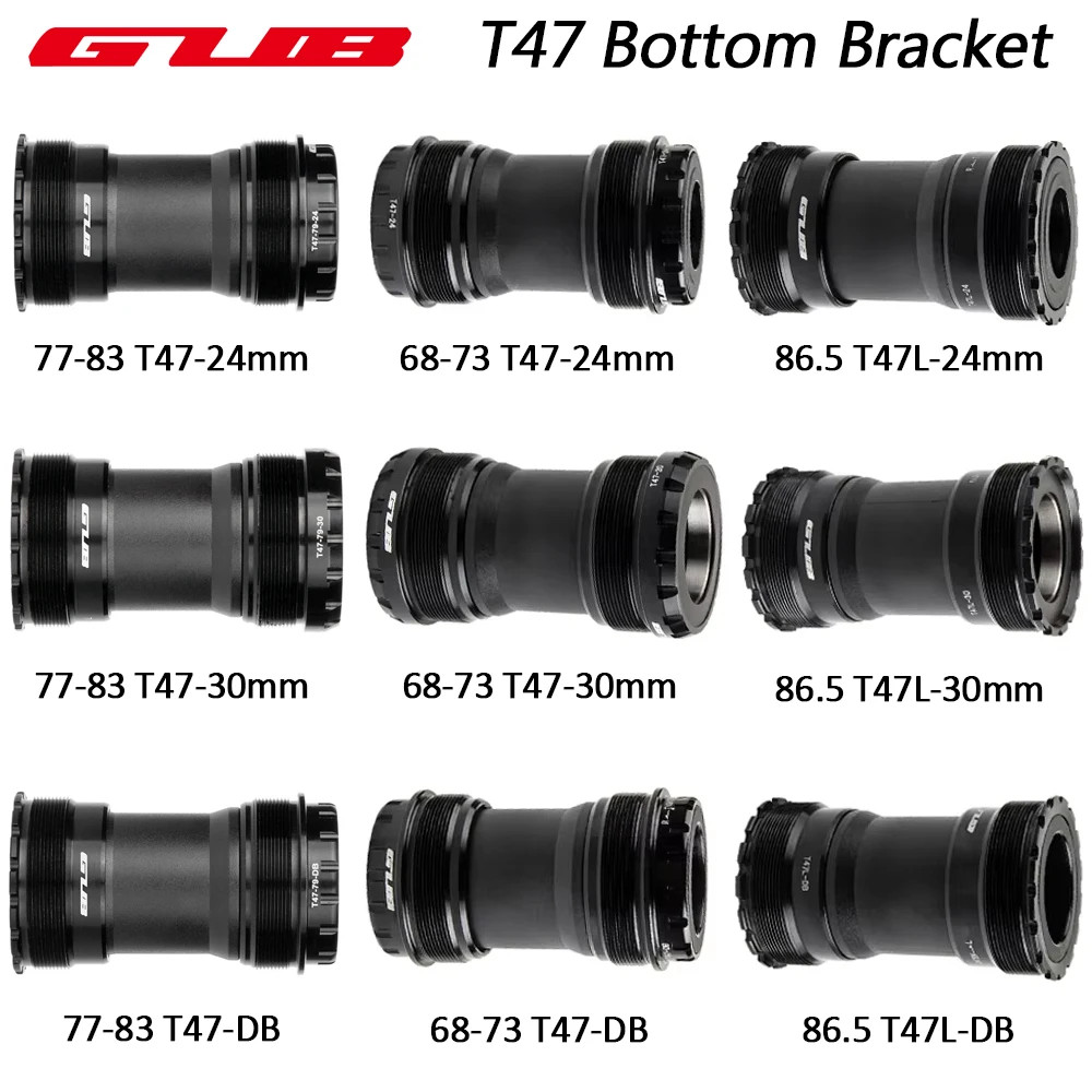 SRAM GUB จักรยานวงเล็บด้านล่างจักรยาน T47 เกลียว BB แบริ่งเซรามิกสําหรับ Shimano 24 มม.BB30 30 มม.Sram DUB 29 มม.68-73 มม.77-83 มม.86.5 มม.