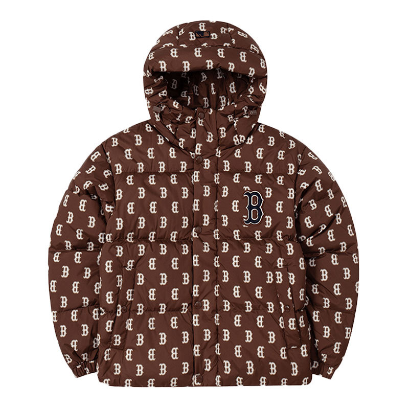 [ดําเนินการด้วยตนเอง] MLB MLB Old Flower Down Jacket ผู้ชายผู้หญิง Retro Warm Jacket คู่สวมใส่ 3ADJM