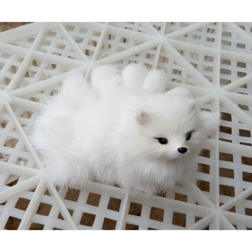 Fox White Fox Fox จําลองวันวาเลนไทน์สีเหลือง Nine-Tailed Fox COS สัตว์เครื่องประดับ Nine-Tailed Fox 