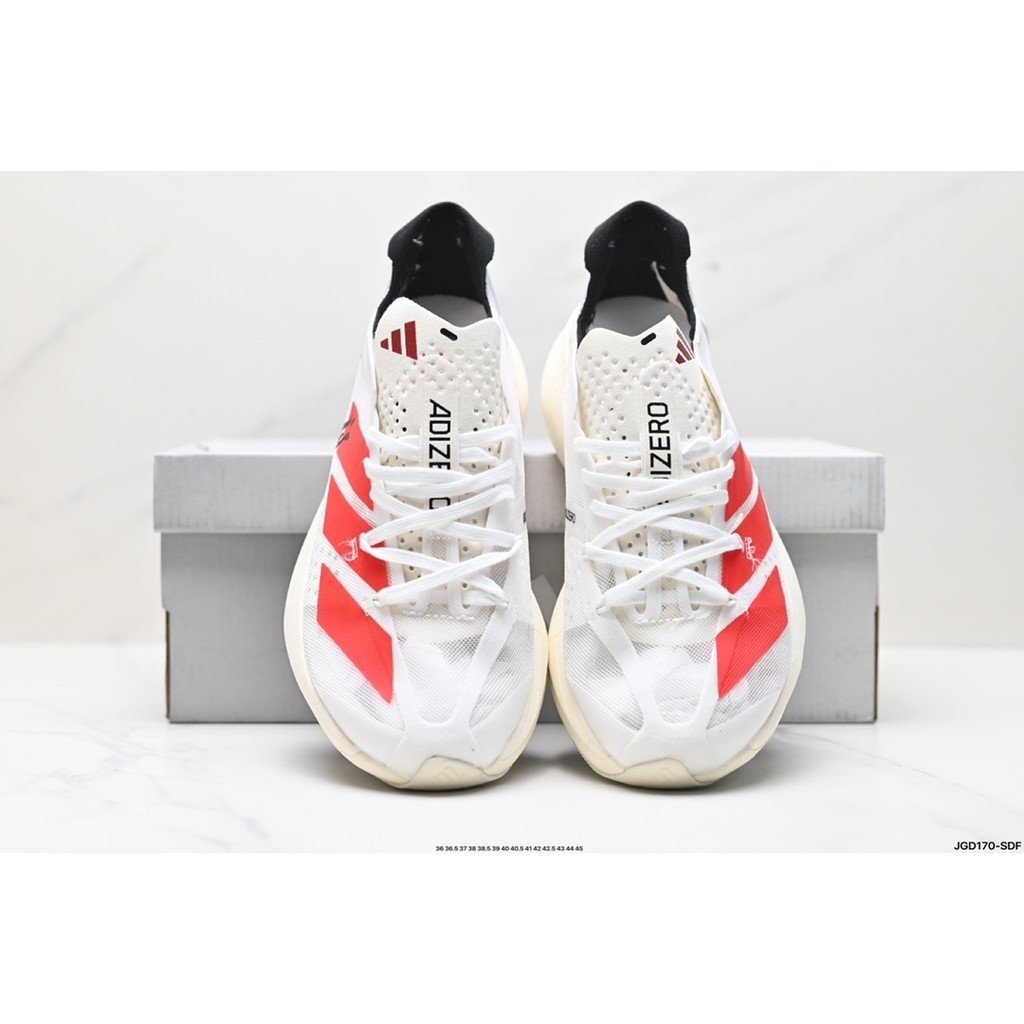 แฟชั่น Adizero Adios Pro 3 ความช่วยเหลือรองเท้าวิ่งหนักแน่นรองเท้ากีฬา AXI8