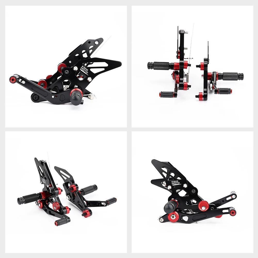 KEMiMOTO สําหรับ Yamaha MT 07 FZ07 MT07 CNC ปรับด้านหลังชุด Rearsets เท้าสําหรับ YAMAHA MT-07 FZ-07 