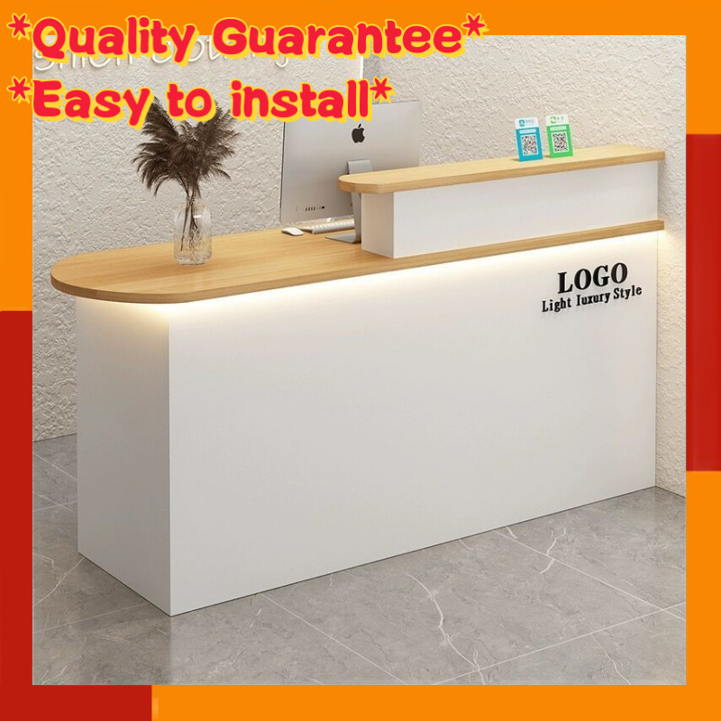Solid wood reception desk cash register shop bar office counter simple front desk reception desk Mej