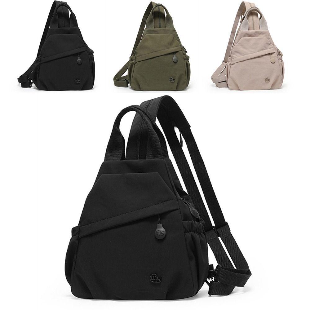 HMILON กระเป๋าเป้สะพายหลังลําลองผู้หญิง, กระเป๋าคาดหน้าอกซิปผ้าไนลอน, กระเป๋าสะพายข้างมัลติฟังก์ชั่นอเนกประสงค์ความจุขนาดใหญ่ทํางานท่องเที่ยว - รูปที่ 5