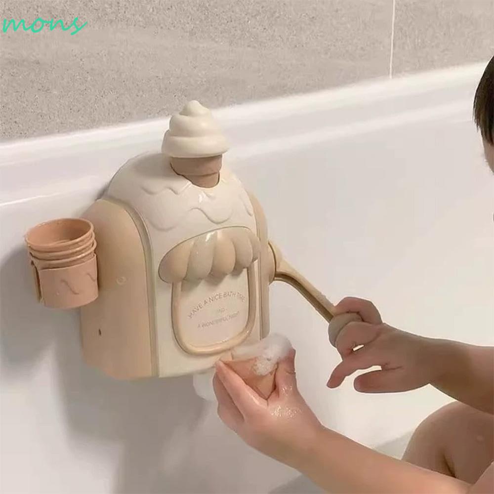 MONS Bath Bubble Ice Cream Maker, Bubble Toy เด็กวัยหัดเดิน Bath Ice Cream Foam| ที่มีประสิทธิภาพดูด
