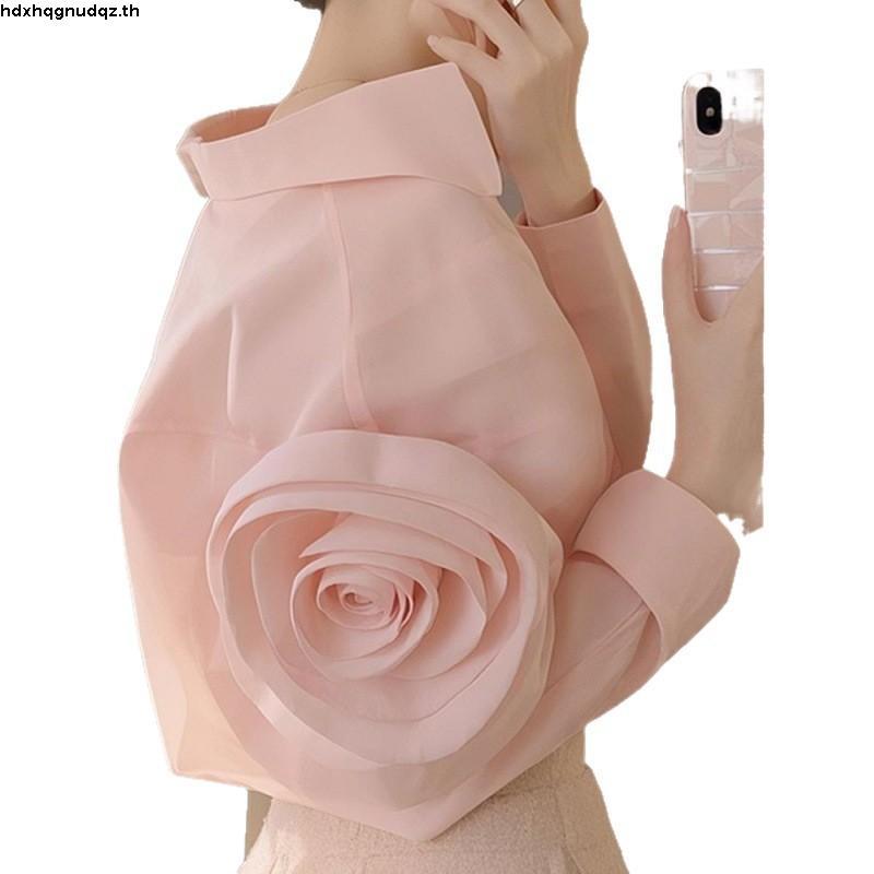 imoveเสื้อลายดอกไม้ 3D สําหรับผู้หญิงสไตล์เกาหลี