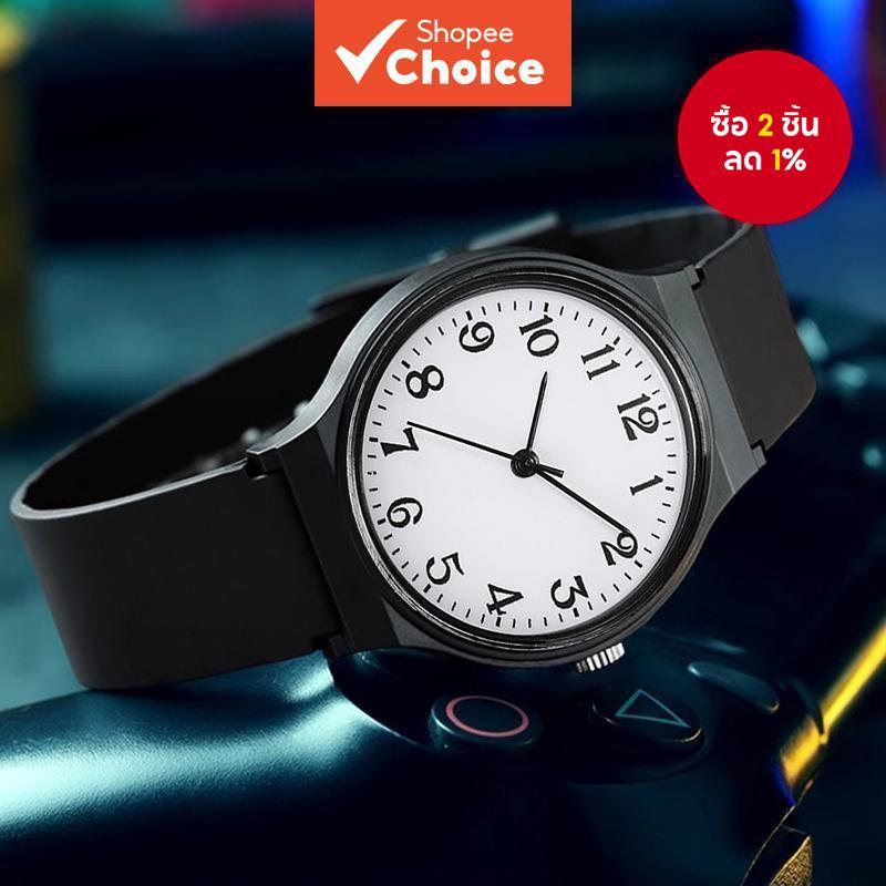Unisex นาฬิกายางรัดยืดหยุ่นนักเรียนอินเทรนด์ Essential สําหรับสวมใส่ทุกวันนาฬิกาข้อมือ
