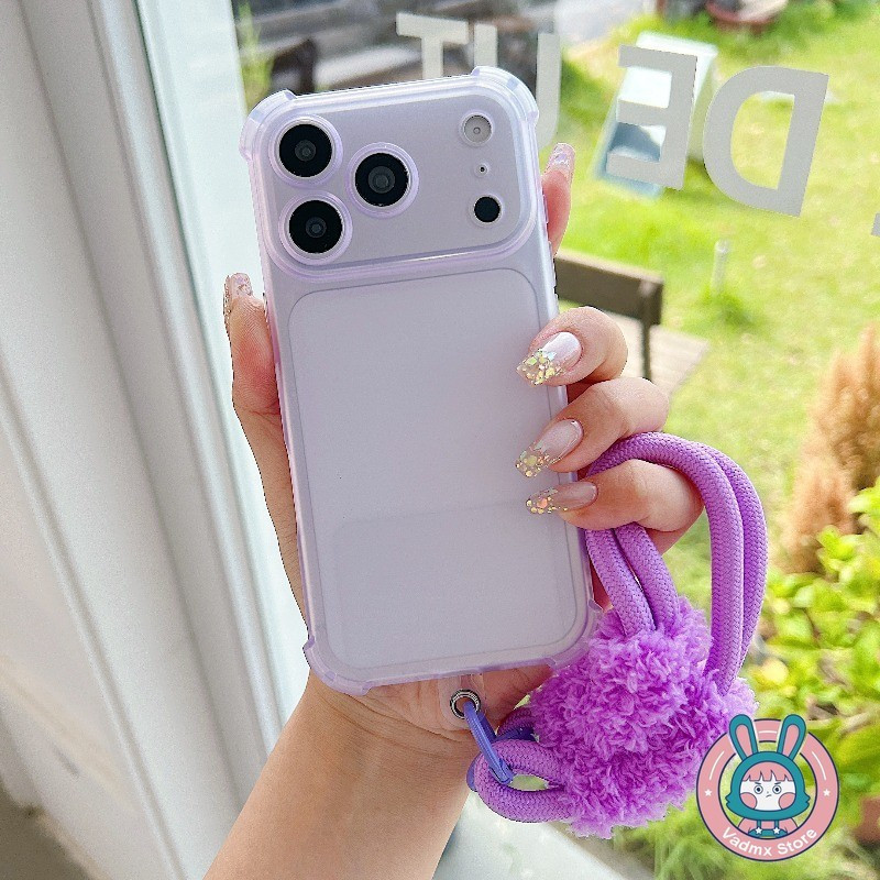 Ice Mist เคสโทรศัพท์สําหรับ OPPO Reno 10 9 8 8Z 7 7Z Pro Plus 6 Lite 5 Pro 5K 5G 4G Frosted ปลอกใสน่ารักหรูหรา Anti-fall นุ่มปกหลัง Plush Lanyard ราคา ถูกที่สุด ดีลบีเคเค แกลเลอรีภาพที่ 6
