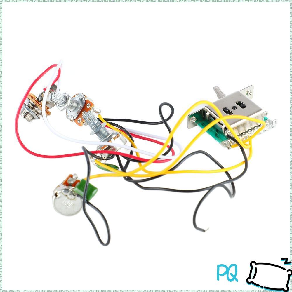 PQ ​สายรัดสวิตช์ 5 ทาง​, 2 โทน 1 เล่ม ​สวิตช์สลับ 5 ทาง​ สายรัดสายไฟกีตาร์​, ​โพเทนชิโอมิเตอร์ 500เค