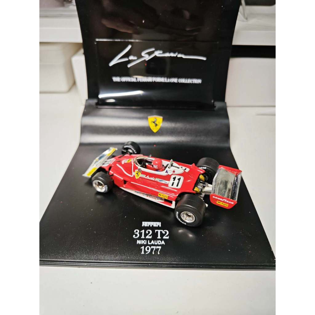 1: 43 Hot Wheels Ferrari 312 T2 Formula One Model Car Model F1 Lauda Chariot 1977 Racing Season Cham