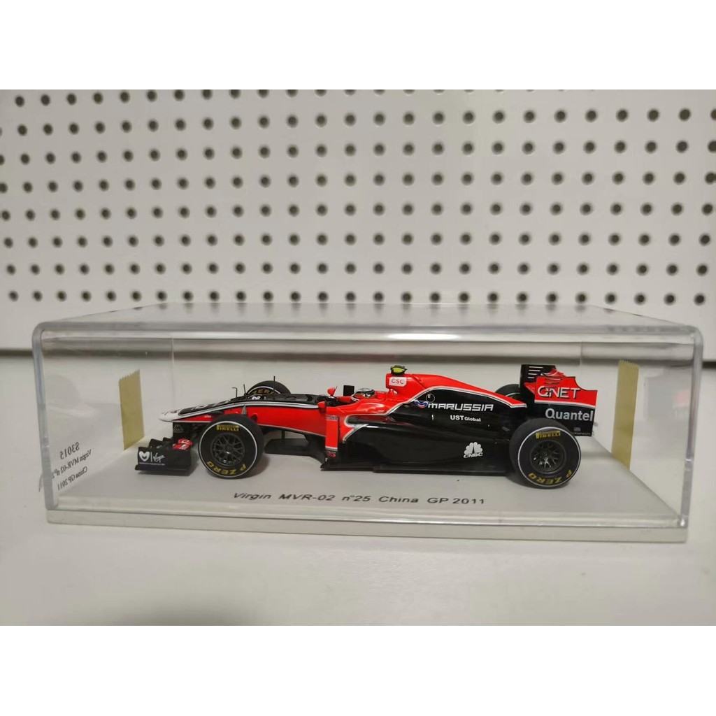 โมเดลแข่ง Malucia Virgin MVR-02 F1 หมายเลข 2011 สถานีจีน เบอร์ รถ 25 คัน เคลือบคลาสสิค สภาพเยี่ยม.ยี