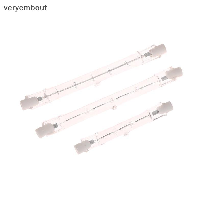 Ut โคมไฟ 70-1000W Double Ended Linear R7s หลอดไฟฮาโลเจน AC220-240V ตกแต่งในครัวเรือน R7s หลอดไฟฮาโลเ