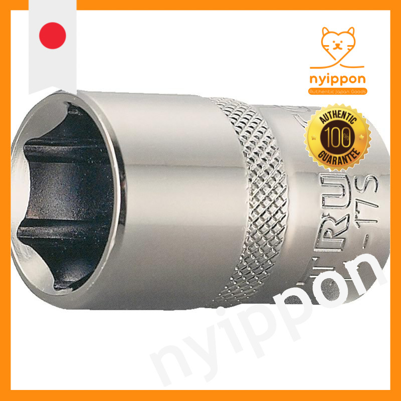 TRUSCO Socket 6-Point Type 12.7mm Drive Size 8mm T4-08S  
TRUSCO Socket 6-Point Type 12.7mm Drive Si