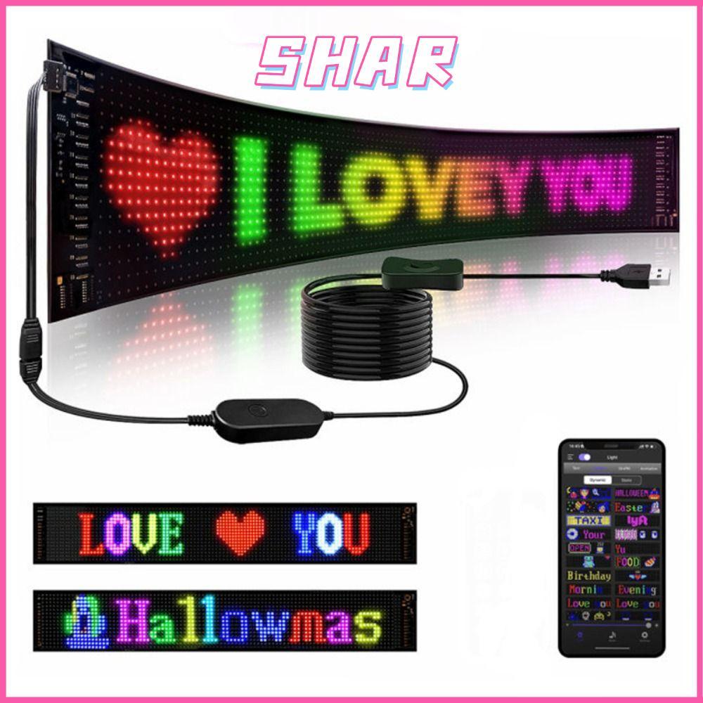 จอแสดงผลโฆษณา SHAR, แผงพิกเซลเมทริกซ์ LED กันน้ําแบบยืดหยุ่น, บอร์ดข้อความเลื่อนที่อยู่ USB 5V DIY