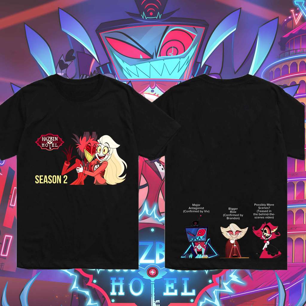 Hazbin Hotel S2 T-Shirt | Hellbound Characters | เสื้อยืดลายตัวละครโลกนรก