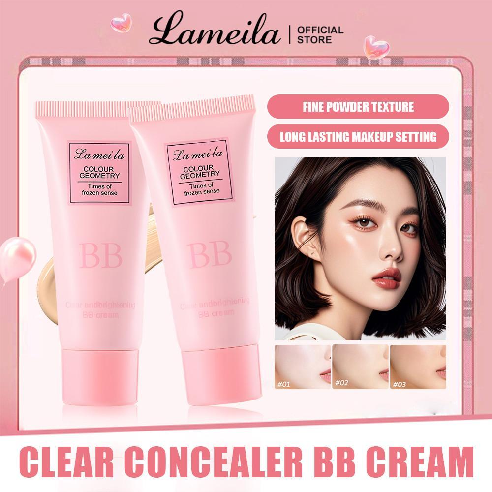 Lameila Bb Cream Foundation คอนซีลเลอร์ควบคุมความมัน สีธรรมชาติ