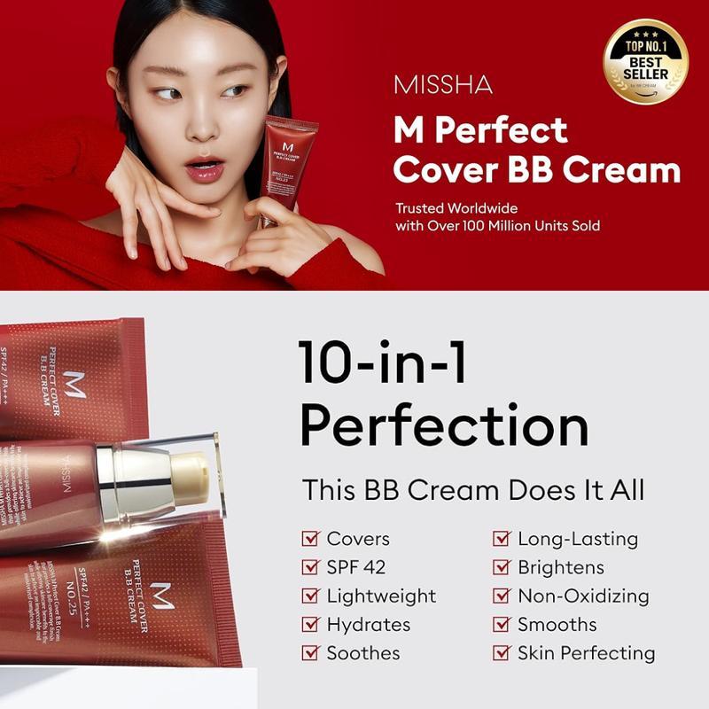 [MISSHA] เอ็ม เพอร์เฟค คัฟเวอร์ บีบี ครีม SPF 42 PA+++, จาก MISSHA
