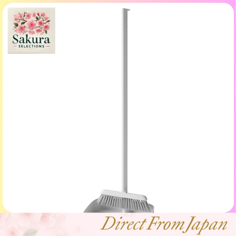 Marna Stand Broom and Dustpan Set (Self-Standing / Rotating Head) Broom and Dustpan (Indoor/Outdoor/