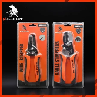 MUSCLE COW คีมปอกสายไฟ 2แบบ ตัดและปอกได้หลายขนาด ครีบแข็งแรง ใช้งานช่างไฟฟ้าได้ คุณภาพดี