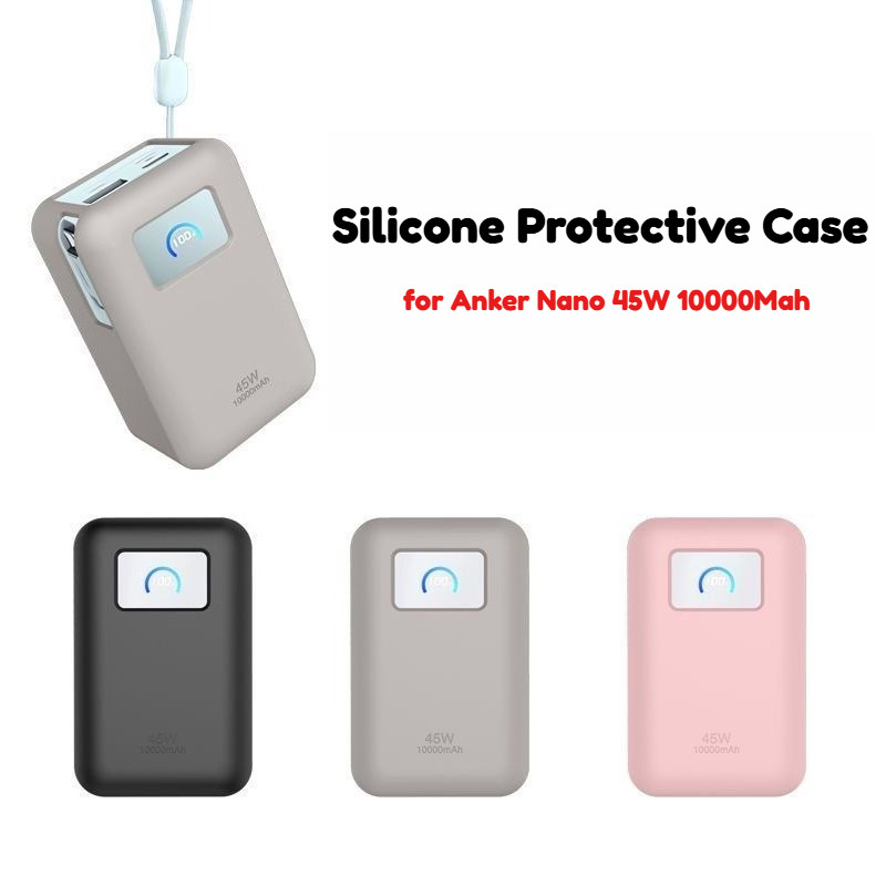 สําหรับ Anker Nano 45W 10000Mah Soft ซิลิโคนแบบพกพา Charger เคสป้องกันสําหรับ Anker 45W Anti-Scratch