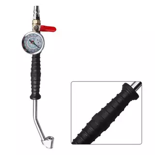 Luckyei ยาง Inflator Rod สําหรับรถยนต์ Tru ยานพาหนะความดันยางรถ Manometro ยางซ่อมเครื่องมือ 0-15Bar/220Psi Universal TQ