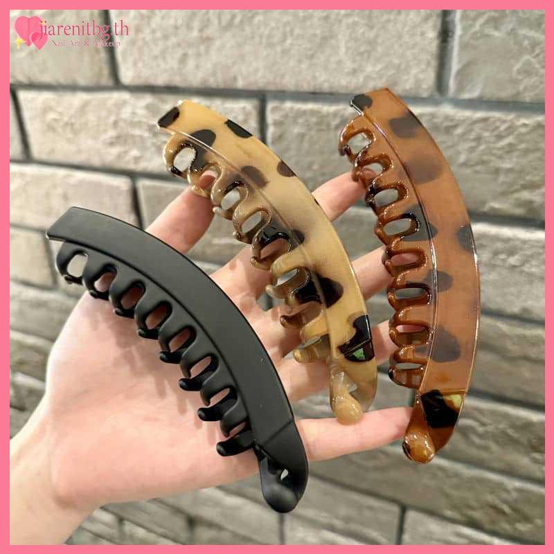 RENBG FashionPrint กล้วยคลิปผมลื่น Matte Hair Claws สําหรับสาว Anti Break ทนทานสําหรับ Thi ผม TH