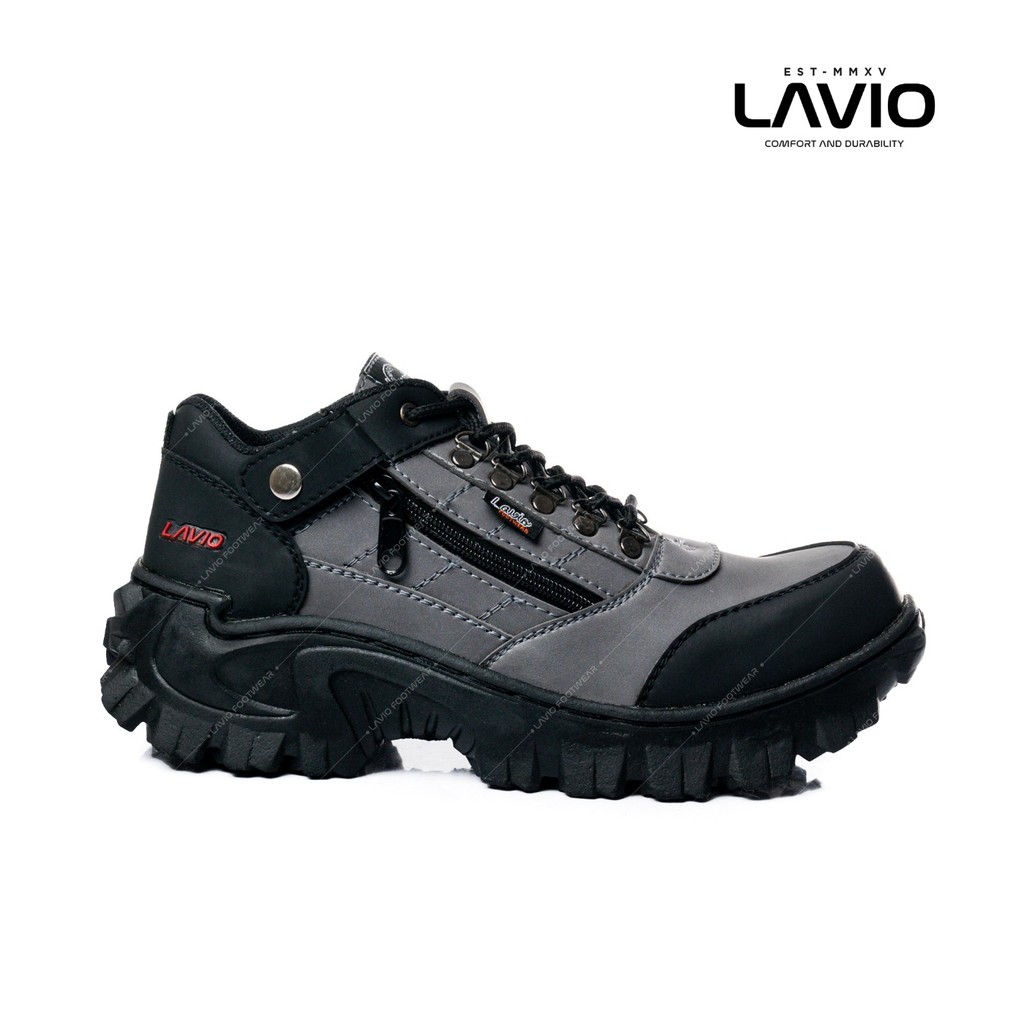 Lavio รองเท้านิรภัยผู้ชายสั้นทํางานต่ําโครงการเดินป่าภูเขา E95 Original