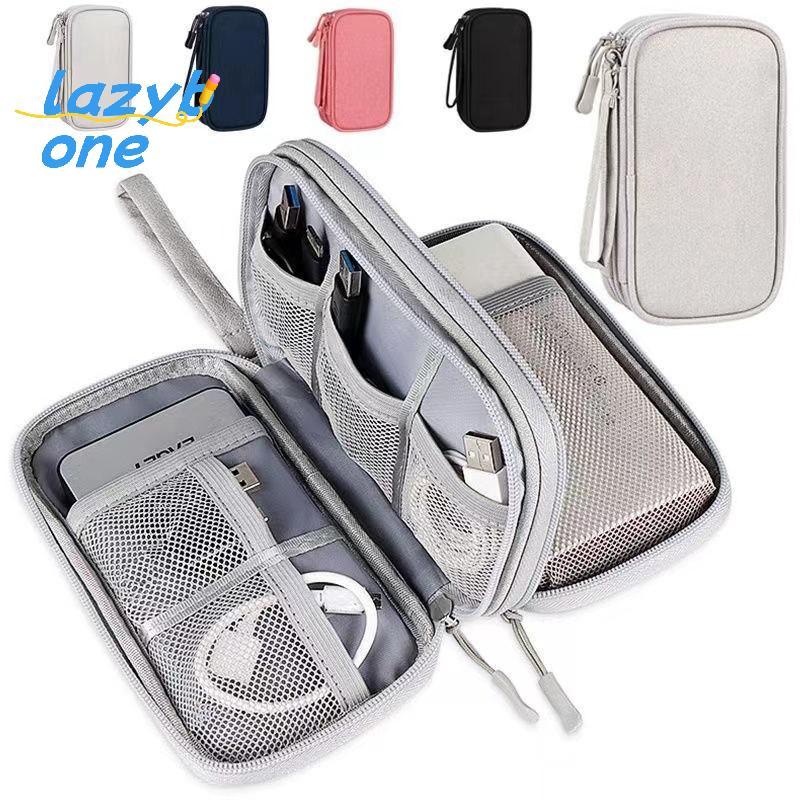 LZ-t] Portable Travel Portable Digital Product Storage Bag USB Data Cable Manager Headphones Mobile Power Storage Bag [ใหม่]