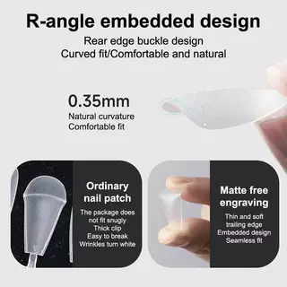 ขบวน 300 ชิ้น/ถุงเล็บปลอมเคล็ดลับ Matte Coverage โปร่งใสเล็บปลอมเคล็ดลับเล็บเจล Extension Diy ฝึกเครื่องมือ TH