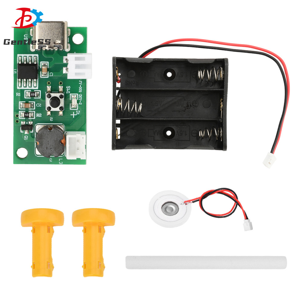 DC4.5-5V หัวเดียวสเปรย์โมดูลความชื้นอัลตราโซนิก Atomization ควบคุม Dual Power Supply Type-C