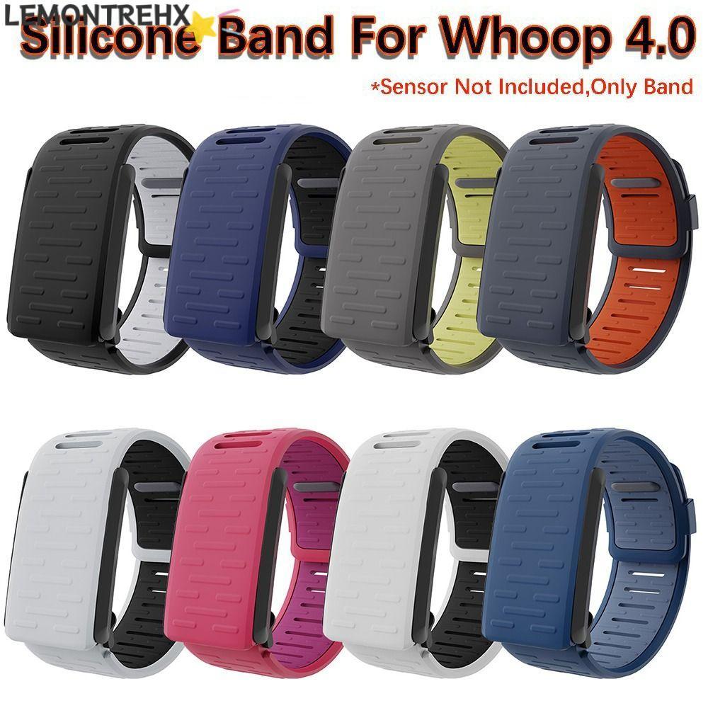 LEMONTREAL Fitness Tracker Band, Soft Breathable Replacement Strap,คุณภาพสูงปรับซิลิโคนสายรัดข้อมือกีฬาสําหรับ Whoop 4.0 สําหรับผู้หญิงผู้ชาย