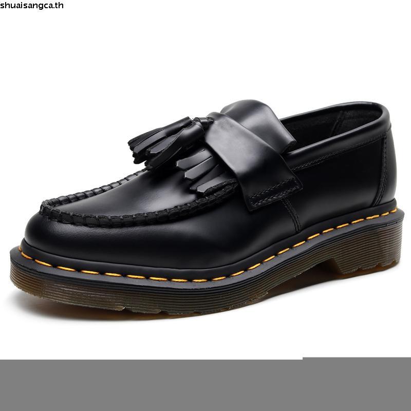 Dr.Martens Genuine Leather Men and Women Casual Loafers Unisex Slip On Tassel Leather Loafers 35-45