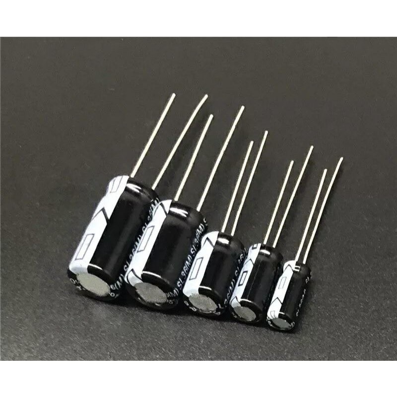 กทม แพ็คละ5ตัว 3.3UF 50V 5*11มม.3.3UF16V 3.3UF 25v p3.3UF 50V อลูมิเนียม Electrolytic Capacitor 100%
