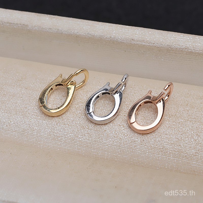 จี้หัวเข็มขัด AU750 G18K สีขาวและเหลืองแบบเปิดด้าน รหัส K4202